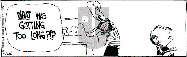 The Buckets on Monday October 12, 1998 Comic Strip