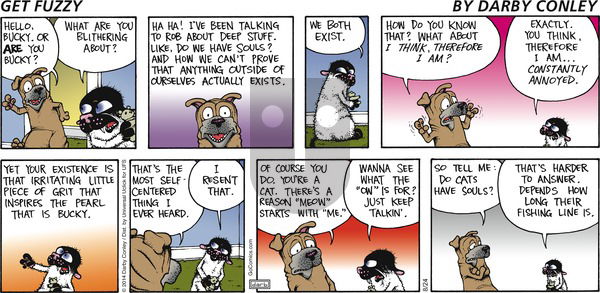 Get Fuzzy on Sunday August 24, 2014 Comic Strip