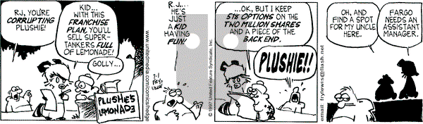 Over the Hedge on Tuesday July 1, 1997 Comic Strip