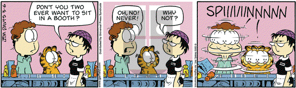 Garfield on Wednesday March 6, 2002 Comic Strip
