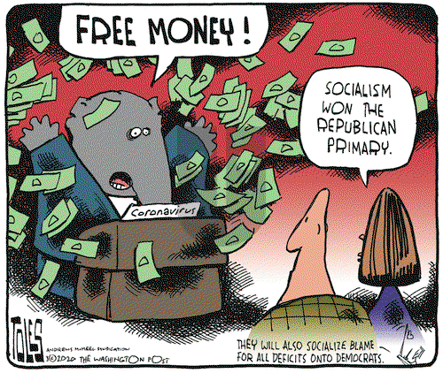 Tom Toles on Thursday March 19, 2020 Comic Strip