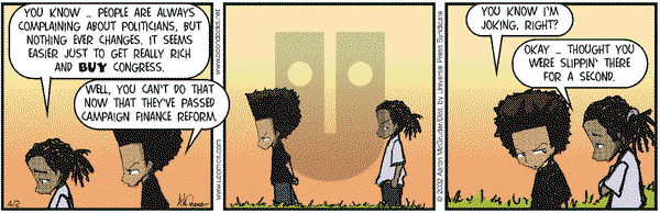 The Boondocks - Tuesday April 2, 2002 Comic Strip