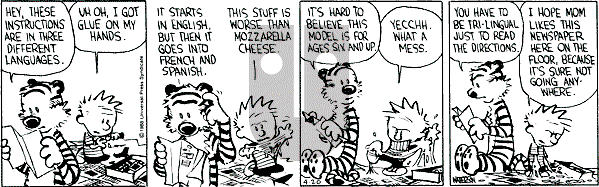 Calvin and Hobbes - Wednesday April 20, 1988 Comic Strip