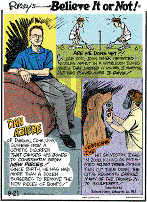 Ripley's Believe It or Not on Tuesday September 21, 2010 Comic Strip