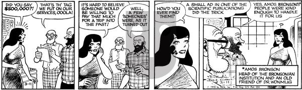 Alley Oop on Wednesday March 11, 1970 Comic Strip