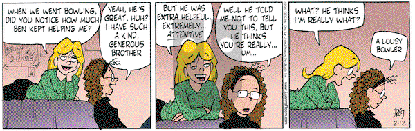 Luann on Monday February 12, 2007 Comic Strip