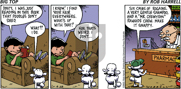 Big Top on Sunday September 28, 2003 Comic Strip