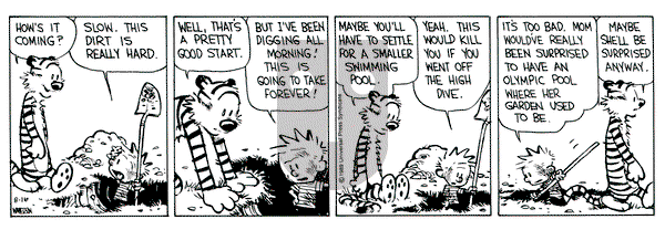 Calvin and Hobbes on Wednesday August 16, 1989 Comic Strip