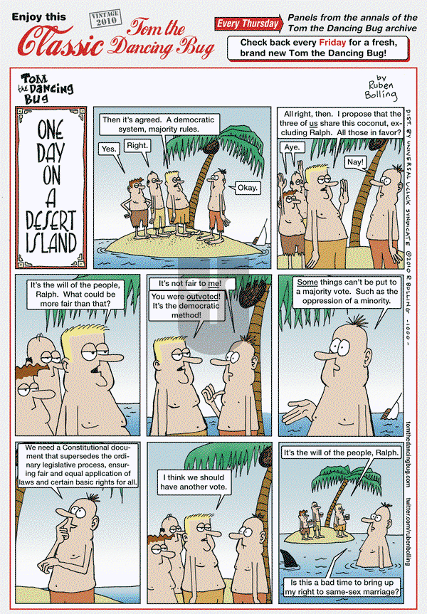 Tom the Dancing Bug on Thursday November 12, 2020 Comic Strip