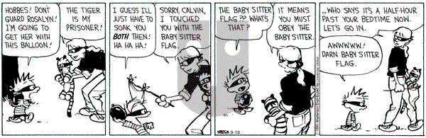 Calvin and Hobbes on Friday September 18, 2015 Comic Strip