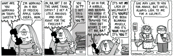 Cathy Classics on Friday August 8, 1997 Comic Strip