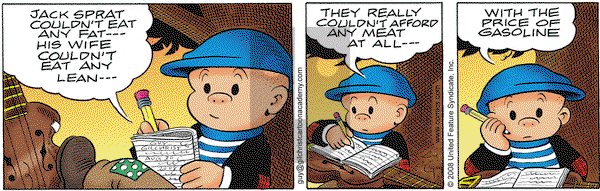 Nancy on Saturday August 30, 2008 Comic Strip