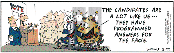 Frank and Ernest on Wednesday August 22, 2007 Comic Strip