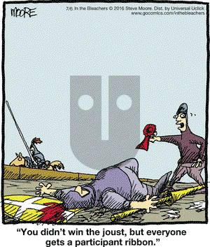 In the Bleachers on Wednesday July 6, 2016 Comic Strip