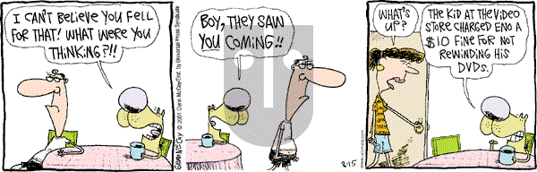 The Duplex on Wednesday August 15, 2001 Comic Strip