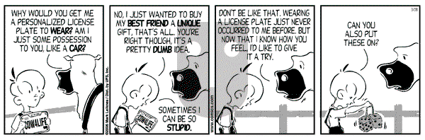 Cow and Boy Classics on Tuesday March 28, 2006 Comic Strip