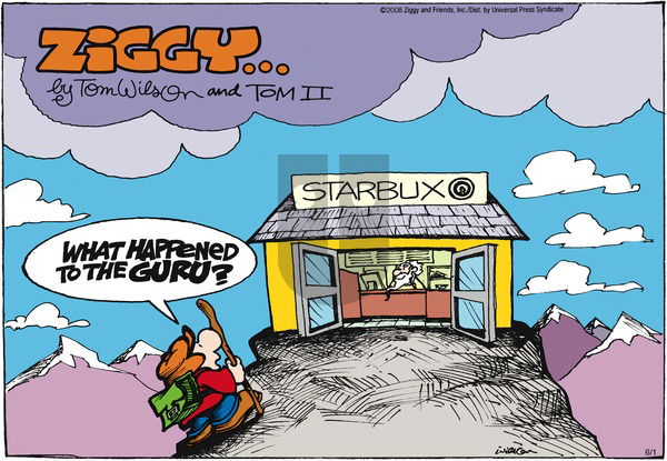Ziggy on Sunday June 1, 2008 Comic Strip
