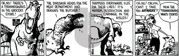 Calvin and Hobbes - Wednesday August 29, 2018 Comic Strip