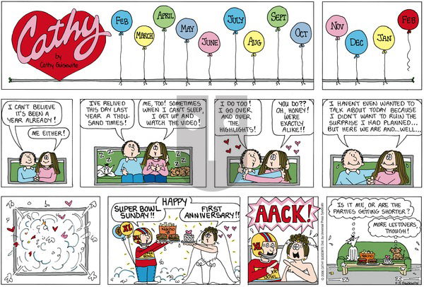 Cathy Classics on Sunday February 5, 2006 Comic Strip