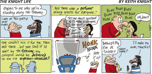 The Knight Life on Sunday April 20, 2014 Comic Strip