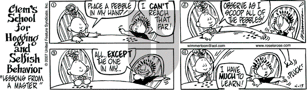 Rose is Rose on Friday April 13, 2007 Comic Strip