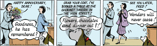 Fred Basset on Thursday November 22, 2018 Comic Strip