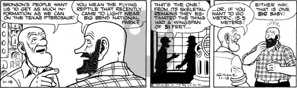Alley Oop on Wednesday November 19, 1975 Comic Strip