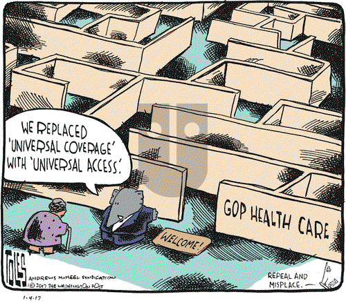 Tom Toles on Wednesday January 4, 2017 Comic Strip