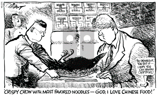 Pat Oliphant on Wednesday March 8, 1995 Comic Strip