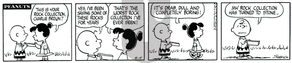 Peanuts on Saturday August 15, 1970 Comic Strip