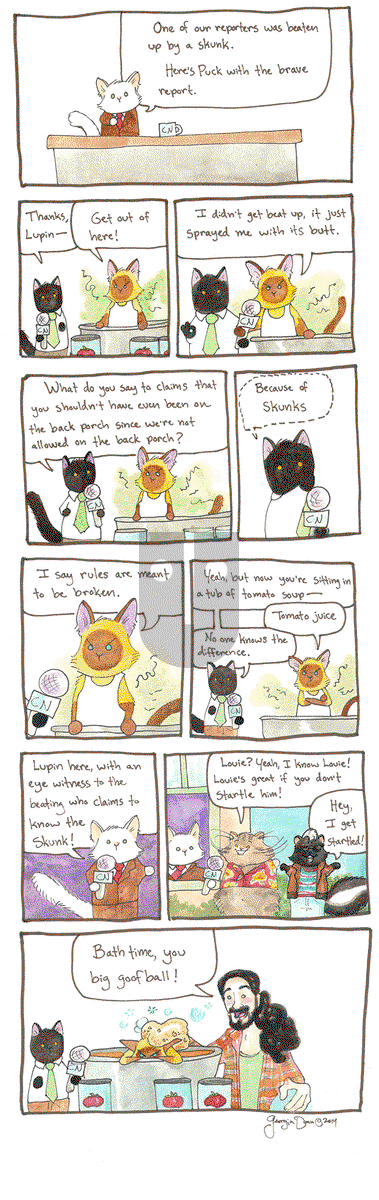 Breaking Cat News on Thursday March 12, 2015 Comic Strip