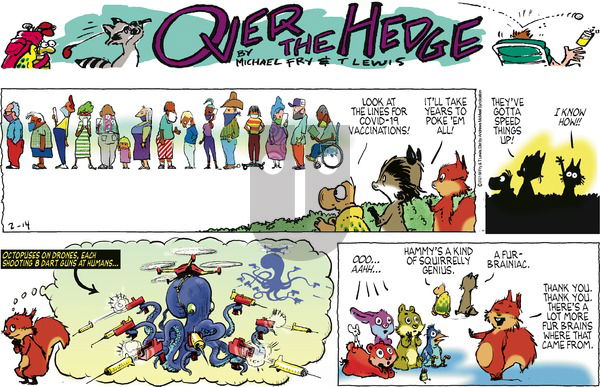 Over the Hedge on Sunday February 14, 2021 Comic Strip
