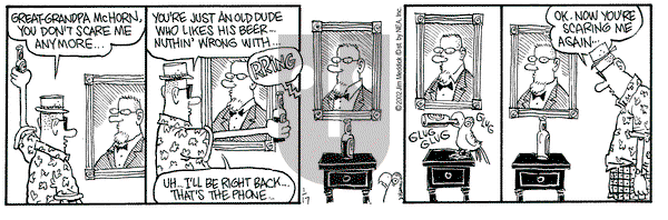 Monty on Thursday January 17, 2002 Comic Strip