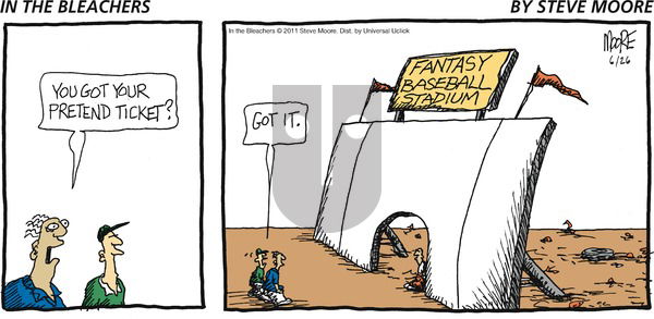 In the Bleachers on Sunday June 26, 2011 Comic Strip