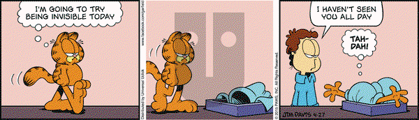 Garfield - Monday April 27, 2015 Comic Strip