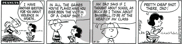 Peanuts - Friday August 20, 1976 Comic Strip