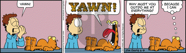 Garfield on Monday March 9, 2015 Comic Strip