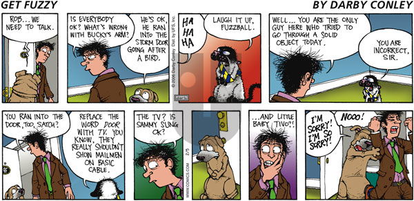 Get Fuzzy on Sunday February 5, 2006 Comic Strip