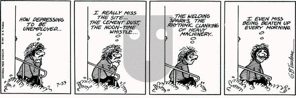 Doonesbury on Friday July 23, 1971 Comic Strip