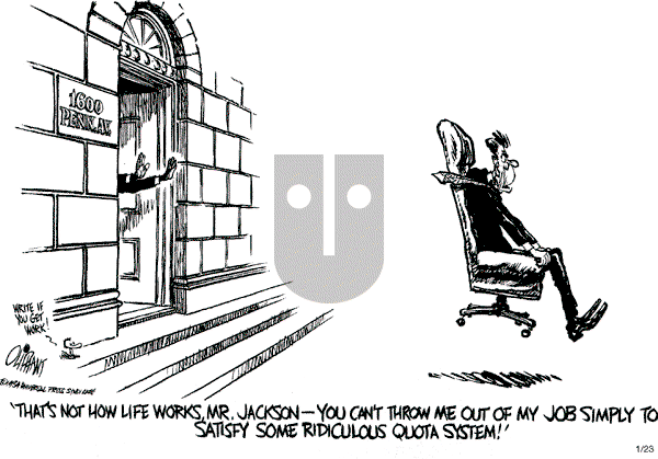 Pat Oliphant - Monday January 23, 1984 Comic Strip