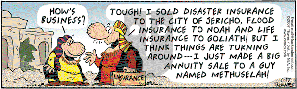 Frank and Ernest on Wednesday January 17, 2007 Comic Strip