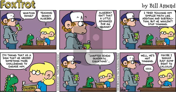 FoxTrot on Sunday March 3, 2019 Comic Strip