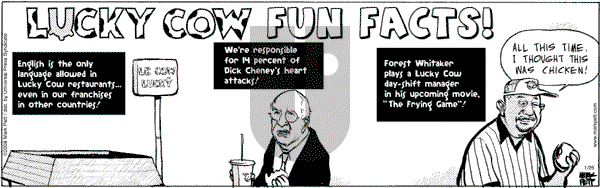 Lucky Cow on Saturday January 26, 2008 Comic Strip