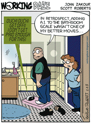 Working Daze on Monday February 23, 2009 Comic Strip
