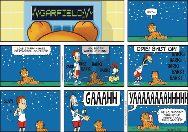 Garfield - Sunday April 16, 2023 Comic Strip