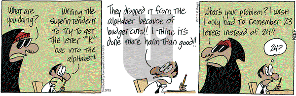 The Knight Life on Thursday March 15, 2012 Comic Strip