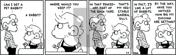 FoxTrot on Monday August 8, 2005 Comic Strip