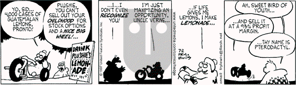 Over the Hedge on Wednesday July 2, 1997 Comic Strip