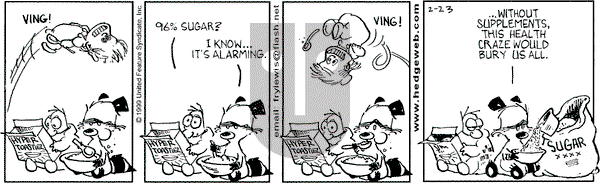 Over the Hedge on Tuesday February 23, 1999 Comic Strip