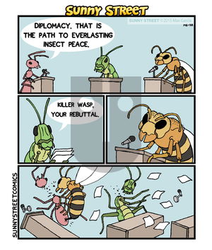 Sunny Street on Monday April 18, 2016 Comic Strip